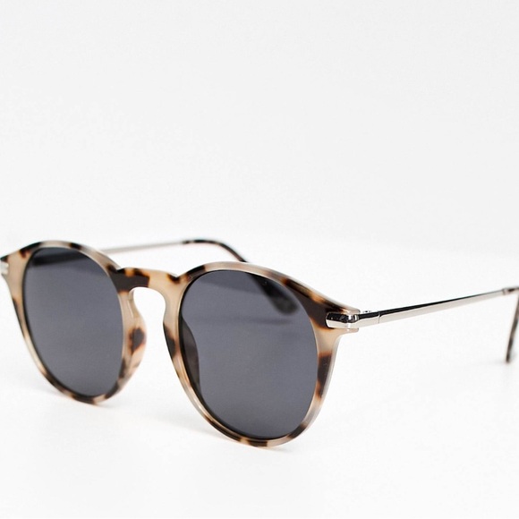 Round Sunglasses in milky tort ASOS design - Picture 2 of 4